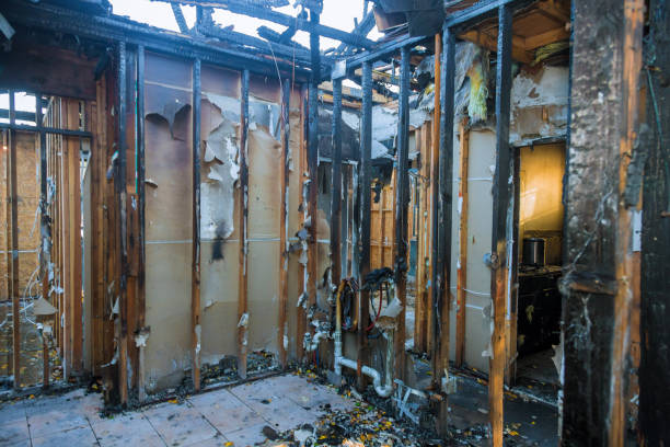 Professional Fire Damage Assessment technician working in Marlton, MD